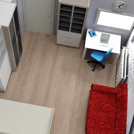 3D-Planung Zimmereinrichtung von oben