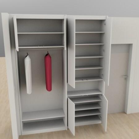 3D-Planung Kleiderschrank