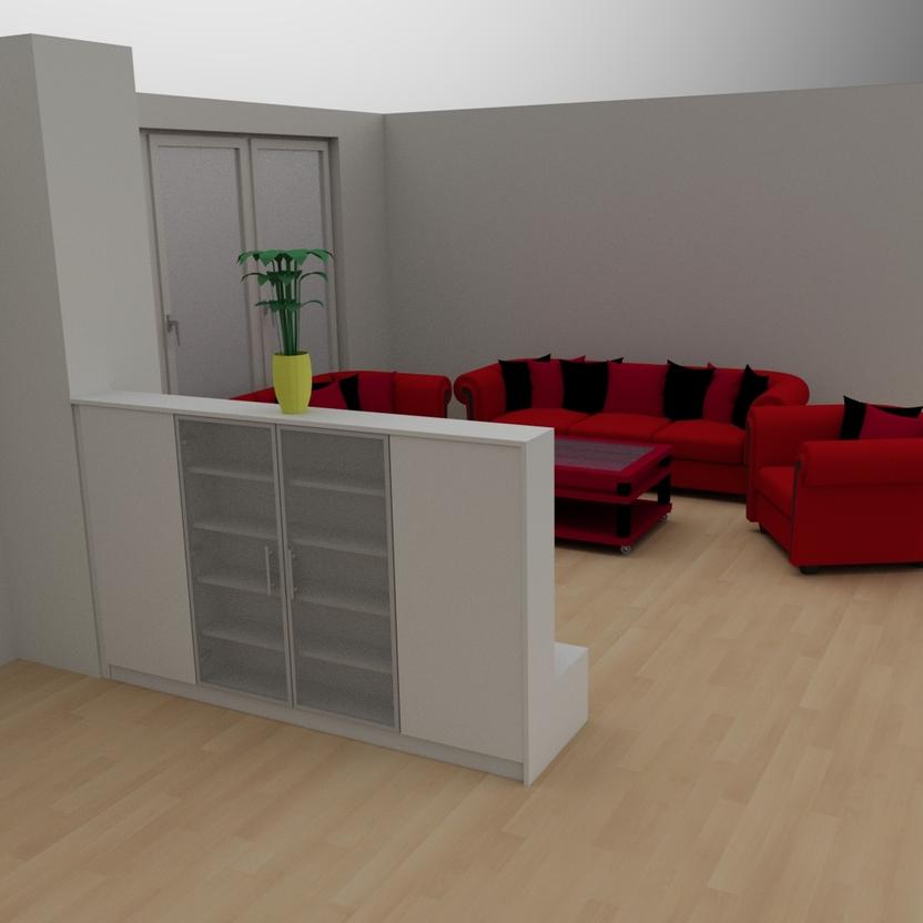 3D-Planung Schreibtisch