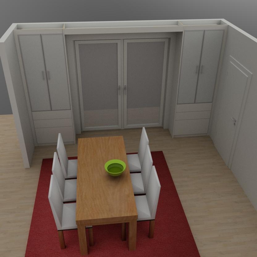 3D-Planung Esszimmermöbel nach Maß